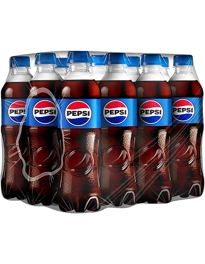 Pepsi Regular, Cola Flavor Soda Pet 390 Milliliters Pack of 12