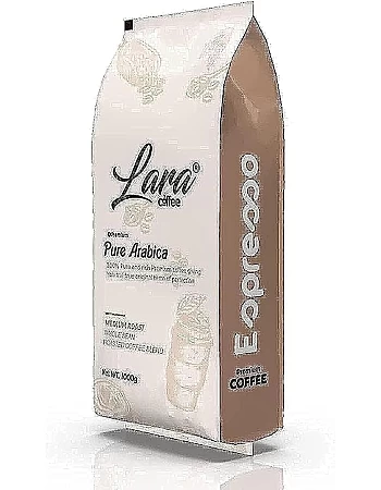 Lara Coffee Pure Arabica Coffee Beans, Medium Roast