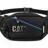 CAT Black Waist Bag with Blue Zip BG-330