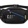 CAT Black Waist Bag with Blue Zip BG-330