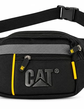 CAT Black Waist Bag with Yellow Trim BG-332