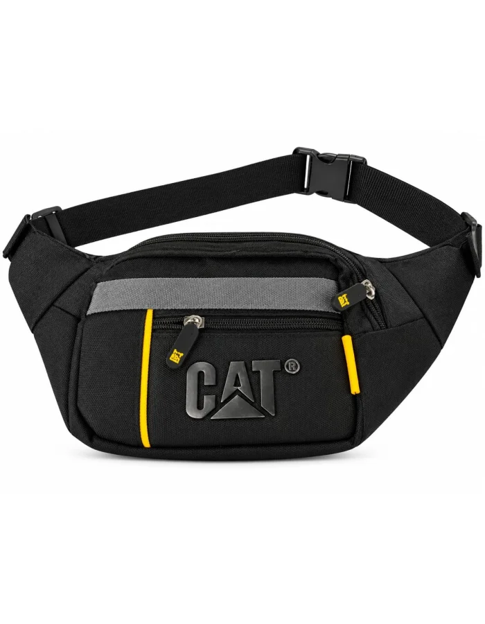 CAT Black Waist Bag with Yellow Trim BG-332