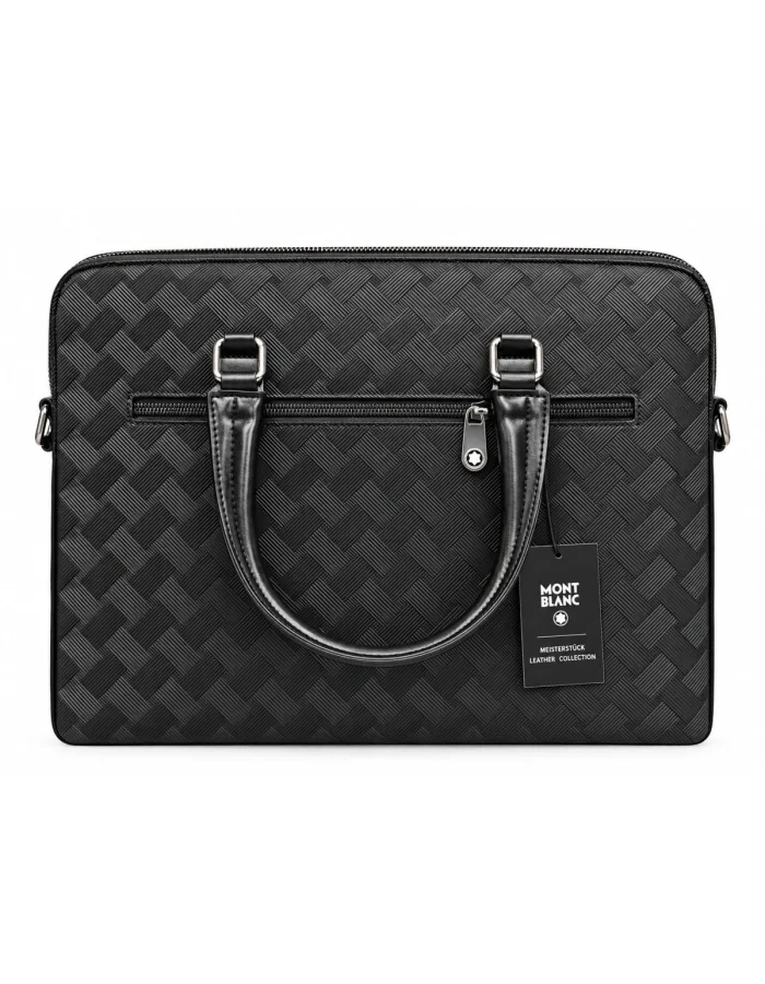 Montblanc Black Woven Laptop Bag BG-426
