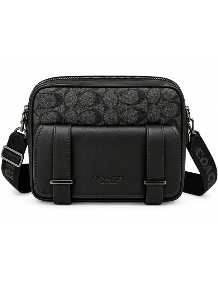 Coach Black Signature Crossbody Bag BG5-304