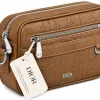 Dior Brown Embossed Hand Bag BG6-156