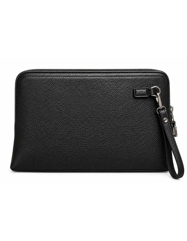 Versace Black Wrist Clutch with Lock BG6-186