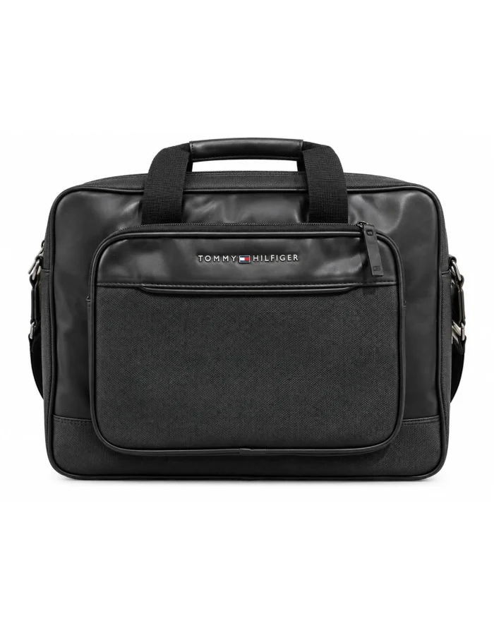 Tommy Hilfiger Black Laptop Bag BG7-427