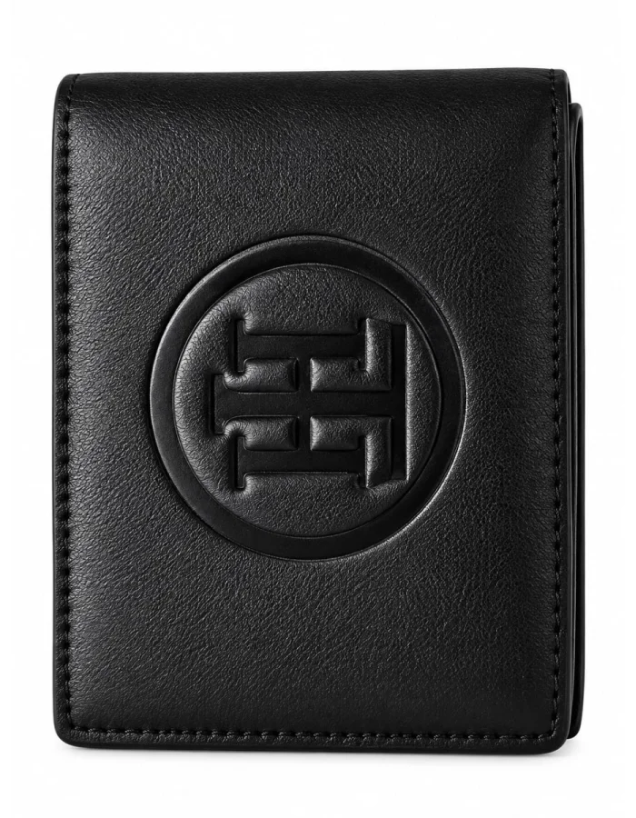 Tommy Hilfiger Black Embossed Wallet TH-9753