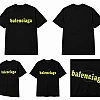 Balenciaga Oversized Printed T-Shirt – Black