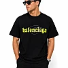 Balenciaga Oversized Printed T-Shirt – Black