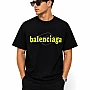 Balenciaga Oversized Printed T-Shirt – Black