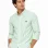 Fred Perry Striped Oxford Shirt – Light Green / White