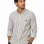 Fred Perry Striped Oxford Shirt – Off-White / Grey