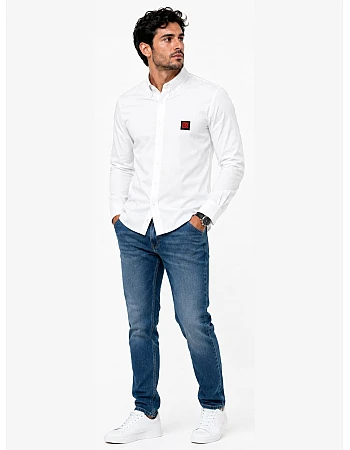 HUGO Poplin Shirt – White