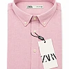 ZARA Short-Sleeve Shirt – Light Pink