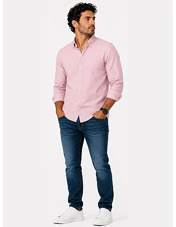 ZARA Short-Sleeve Shirt – Light Pink