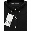 ZARA Linen-Look Shirt – Black