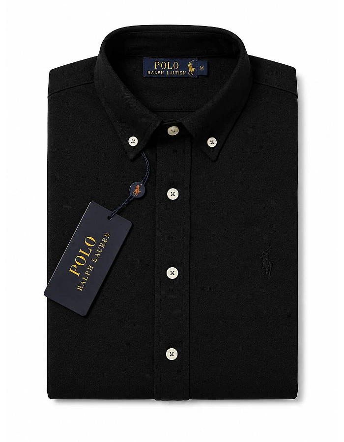 Polo Ralph Lauren Piqué Shirt – Black