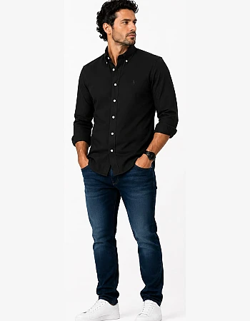 Polo Ralph Lauren Piqué Shirt – Black