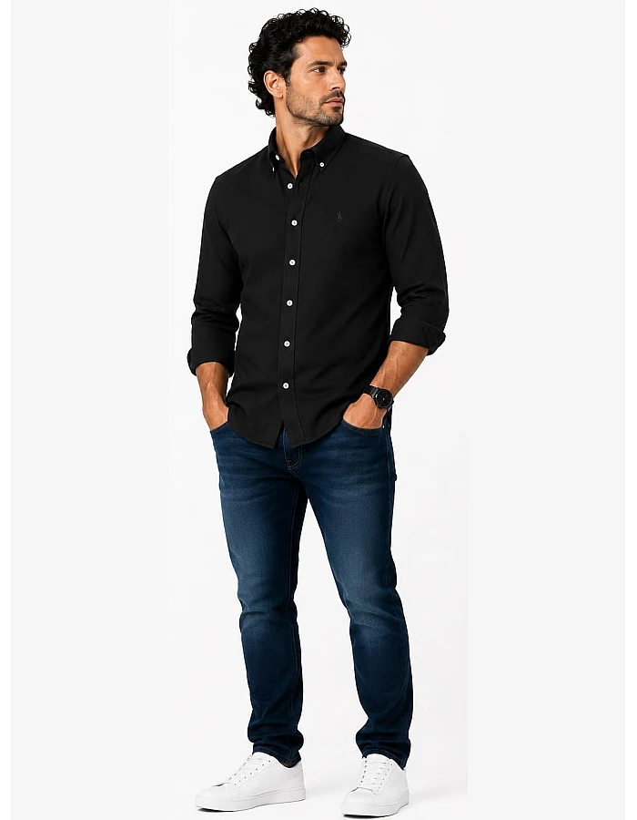 Polo Ralph Lauren Piqué Shirt – Black