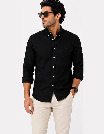 Polo Ralph Lauren Piqué Shirt – Black
