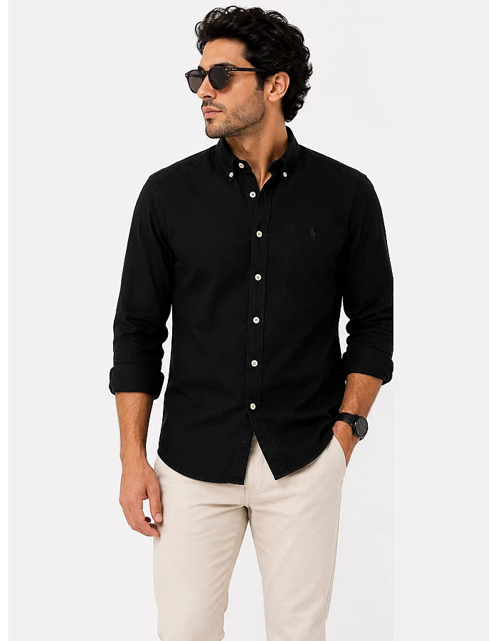 Polo Ralph Lauren Piqué Shirt – Black