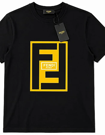 Fendi Roma Graphic T-Shirt – Black