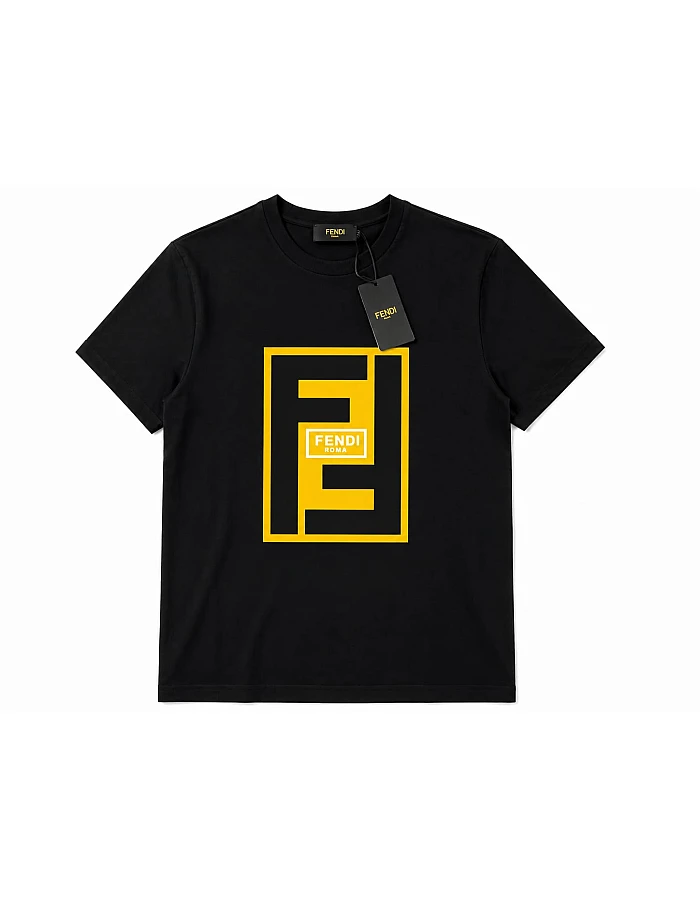Fendi Roma Graphic T-Shirt – Black