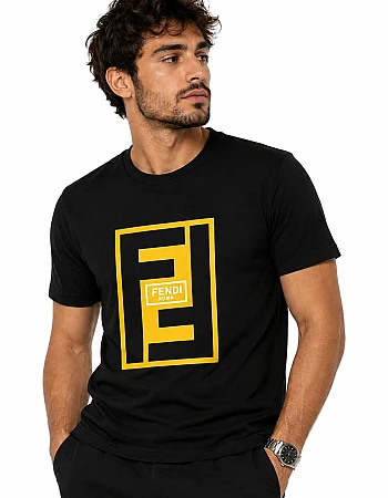 Fendi Roma Graphic T-Shirt – Black