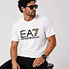 تيشيرت إمبوريو أرماني EA7 مطبوع – أبيض