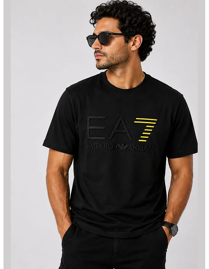 Emporio Armani Print T-Shirt – Black