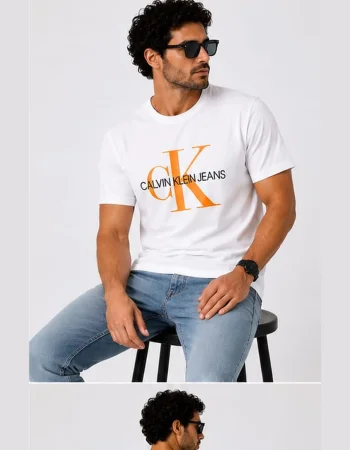Calvin Klein Jeans Logo T-Shirt – White