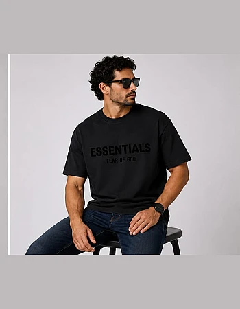 Essentials Fear of God Oversized T-Shirt – Black