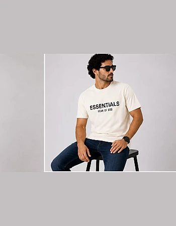 Essentials Fear of God Oversized T-Shirt – Off-White