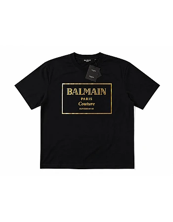 Balmain Paris Couture Print T-Shirt – Black