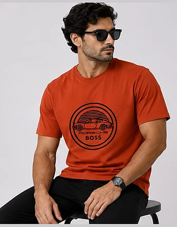 BOSS x Porsche Graphic T-Shirt – Burnt Orange