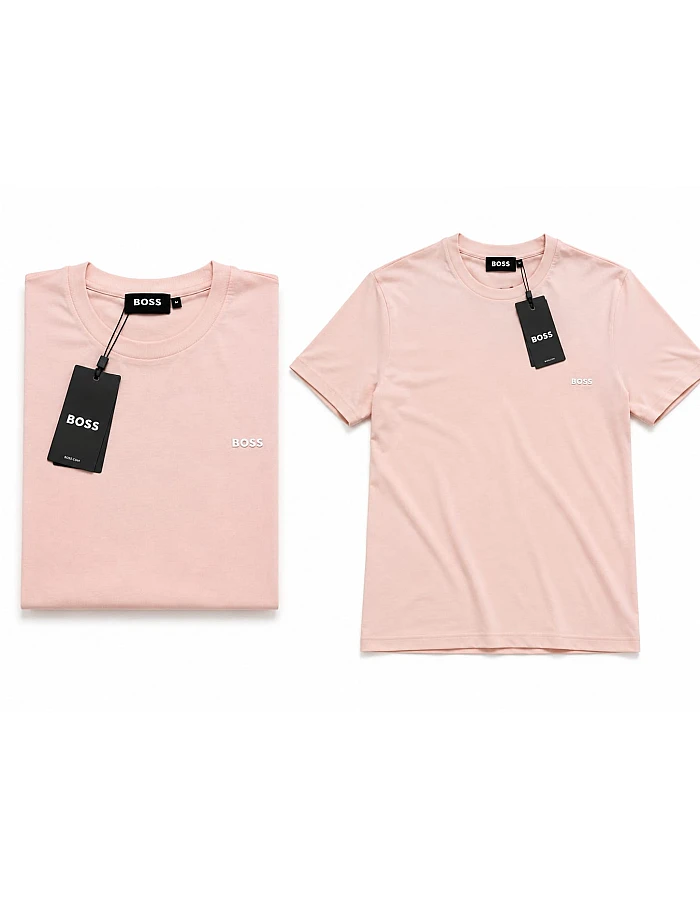 BOSS Plain T-Shirt – Light Pink