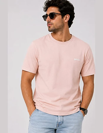 BOSS Plain T-Shirt – Light Pink