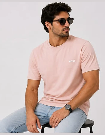 BOSS Plain T-Shirt – Light Pink