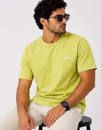 BOSS Plain T-Shirt – Neon Green