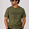 Balmain Paris Couture Frame T-Shirt – Olive