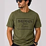 Balmain Paris Couture Frame T-Shirt – Olive