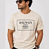 Balmain Paris Couture Frame T-Shirt – Cream