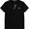 BOSS Tipped-Collar T-Shirt – Black