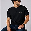 BOSS Tipped-Collar T-Shirt – Black