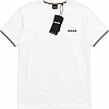 BOSS Tipped-Collar T-Shirt – White