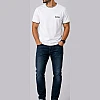 BOSS Tipped-Collar T-Shirt – White