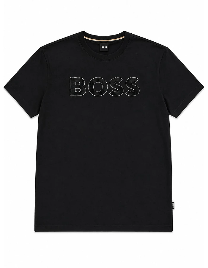 BOSS Outlined Logo T-Shirt – Black