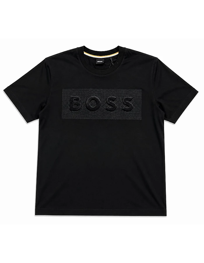 BOSS 3D Panel Logo T-Shirt – Black