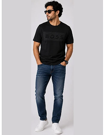 BOSS 3D Panel Logo T-Shirt – Black